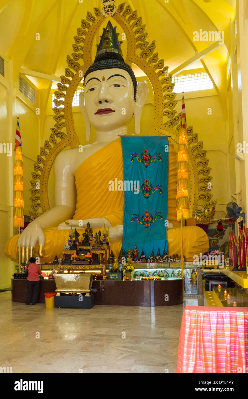 Sakya Muni Buddha Gaya Temple - Bouddha assis Banque D'Images