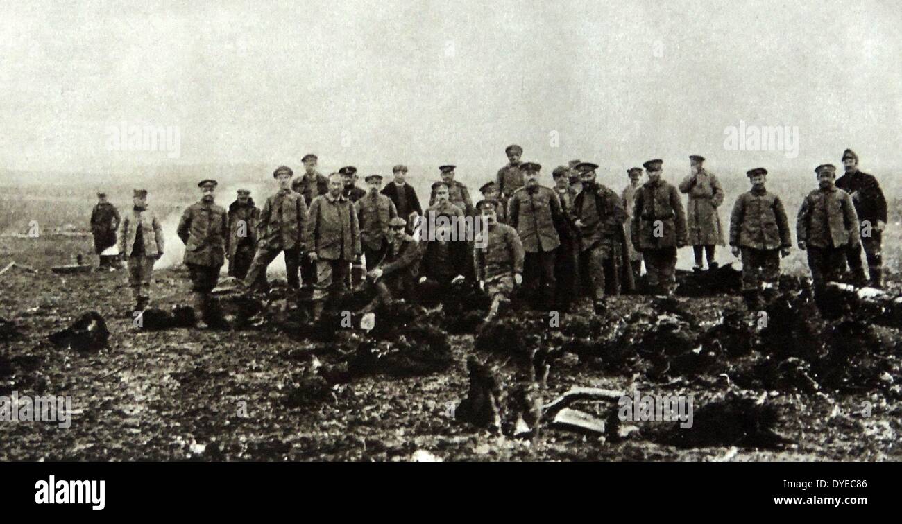 Anti-Belliciste conférence sur l'avant de Dobroudja, Roumanie. Datée de février 1918 Banque D'Images