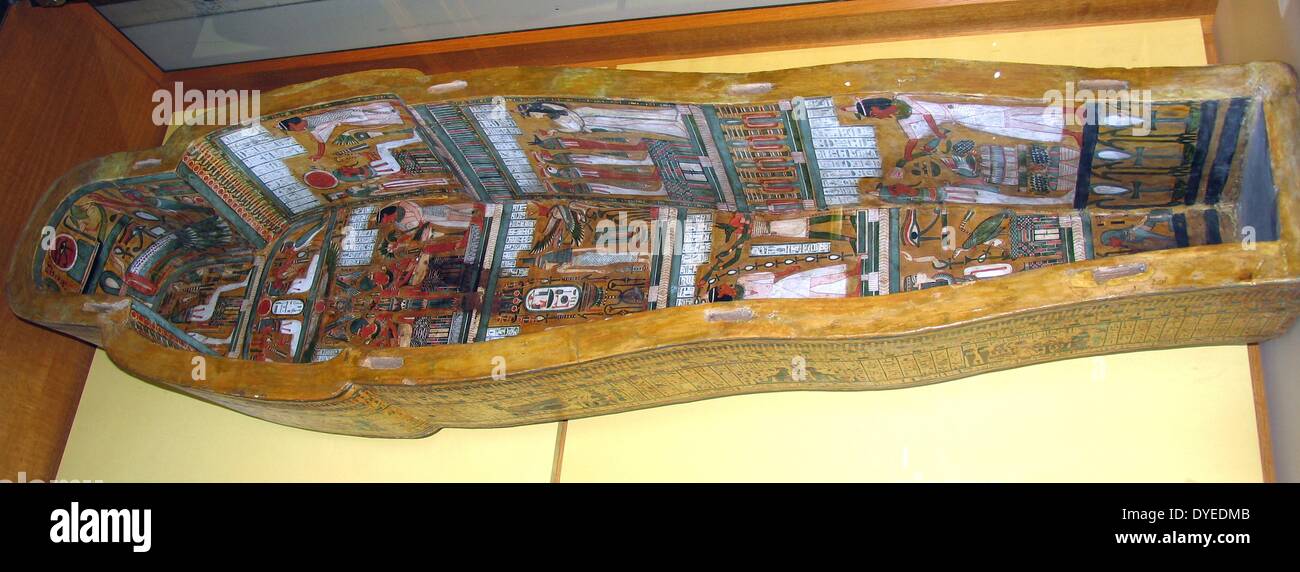 Imenemipet réservoir cercueil de prêtre d'Amon 1069 B.C. Banque D'Images