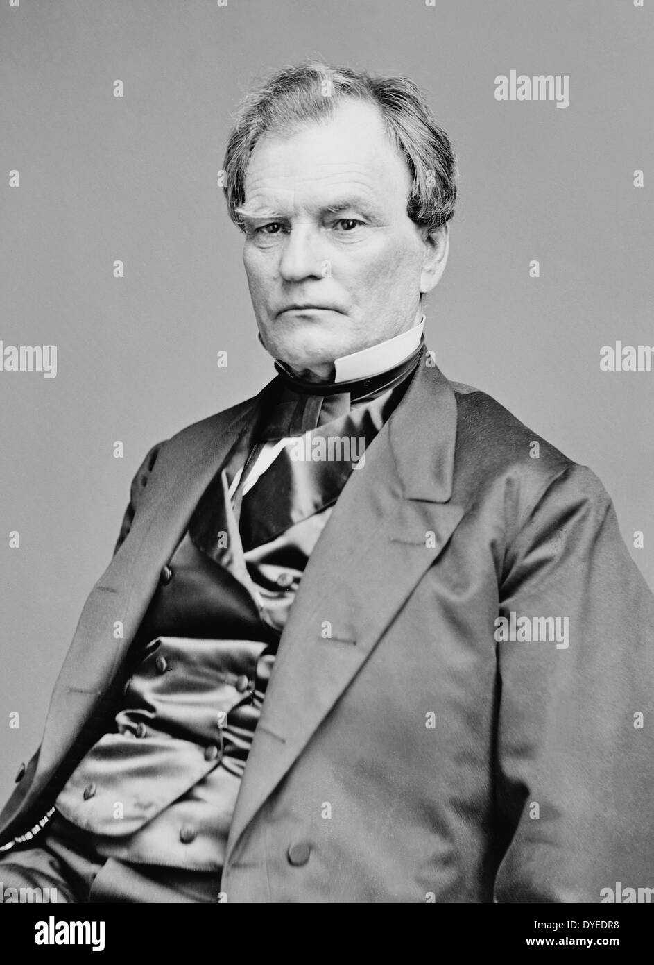 Portrait de Benjamin Franklin Wade 1855. Sénateur des États-Unis et le Président pro tempore du Sénat des États-Unis Banque D'Images
