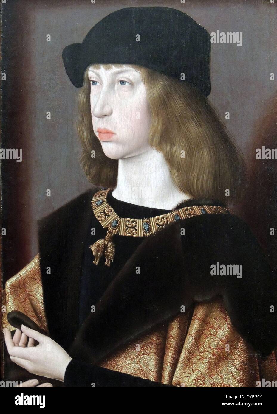 Le roi Philippe I, roi d'Espagne, "la juste" comme un garçon par Jacob van Latham 1495 A.D. Banque D'Images