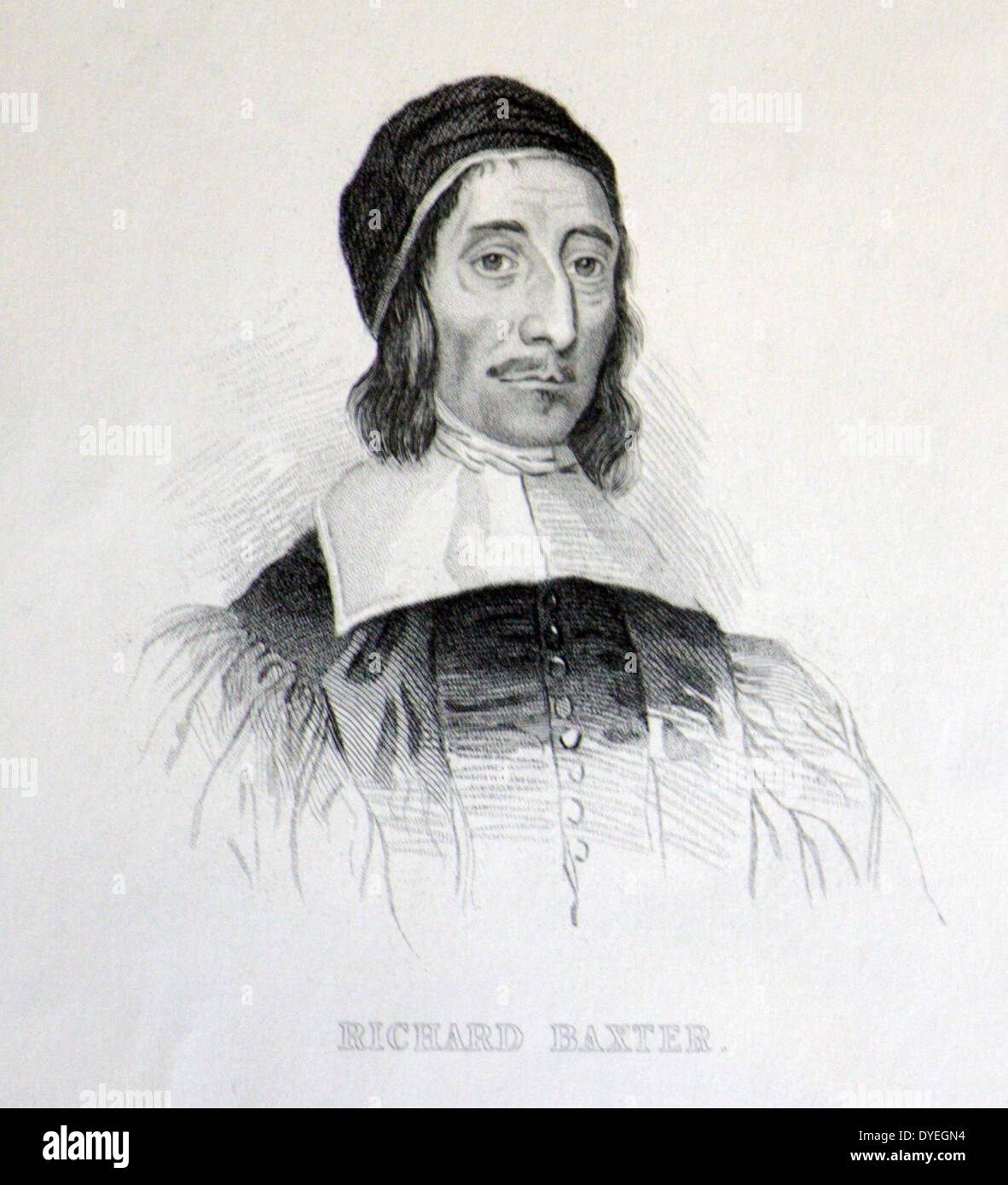 Richard Baxter (1615-1691) était un chef d'église puritaine, poète, hymne-écrivain, théologien et controversé. Après quelques faux départs, il a fait sa réputation par son ministère à Kidderminster. Banque D'Images