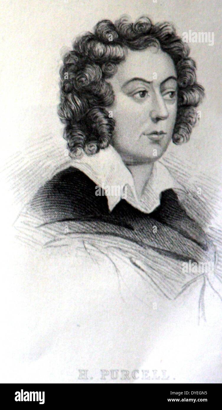 Henry Purcell (1659-1695) était un compositeur anglais. L'héritage de Purcell a été une forme anglaise de la musique baroque. Banque D'Images