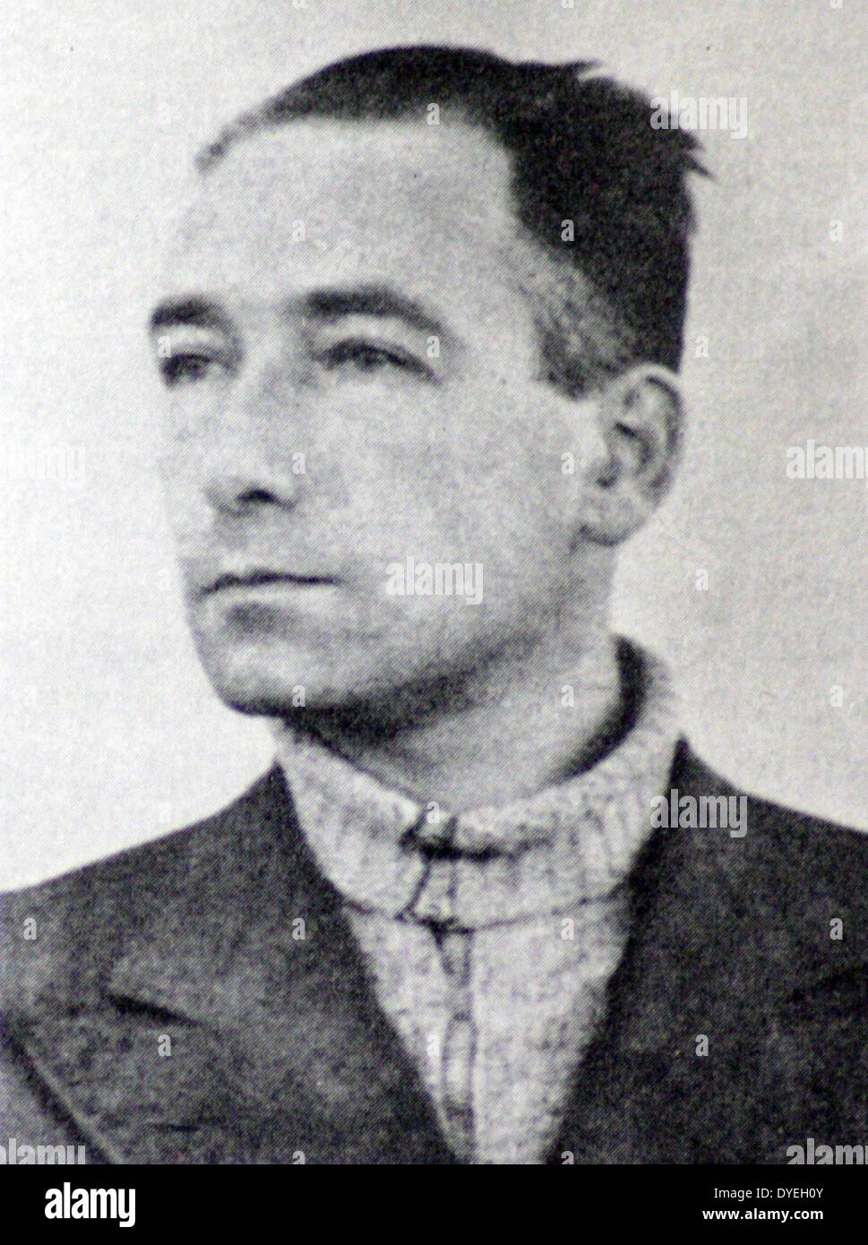Anton van der Walls (1912-1950) a été, selon certains experts, le pire traître néerlandais pendant la guerre. Il a travaillé comme espion pour l'Allemand Sicherheitsdienst (SD). Banque D'Images