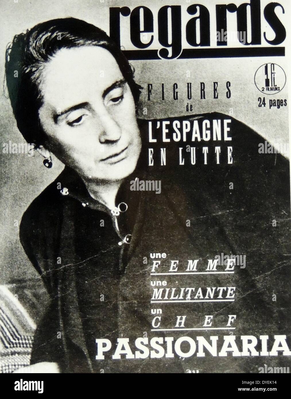 Isidora Dolores Ibárruri Gómez (9 décembre 1895 - 12 novembre 1989), plus connu comme "La Pasionaria", a