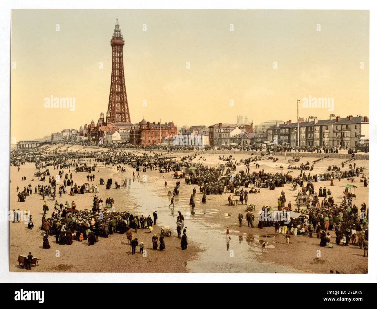 La Promenade et la Tour de la jetée sud de Blackpool, Angleterre, 1900 Banque D'Images