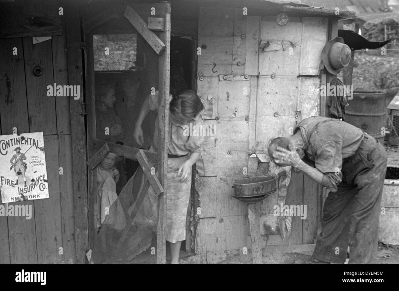 Un ex-agriculteur maintenant sur W.P.A. Des projets de travail (Administration), le centre de l'Ohio.1938 Banque D'Images