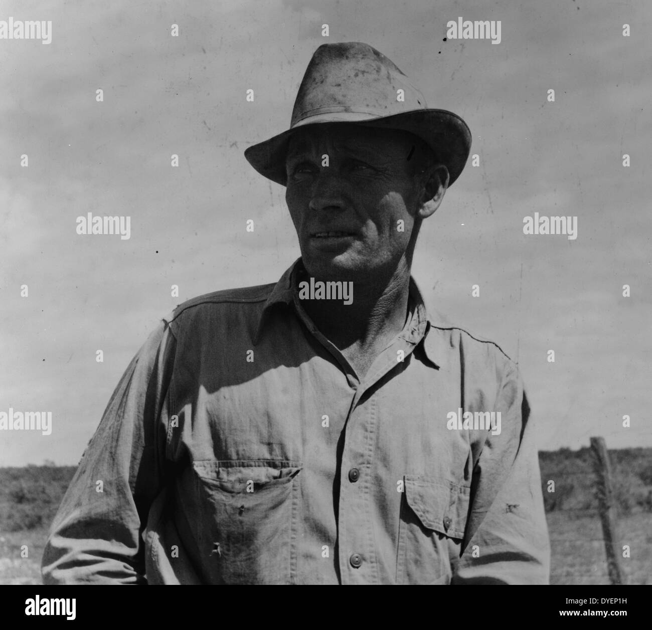 Huile migrant worker, près d'Odessa, Texas par Dorothea Lange 1895-1965, en date du 19380101 Banque D'Images