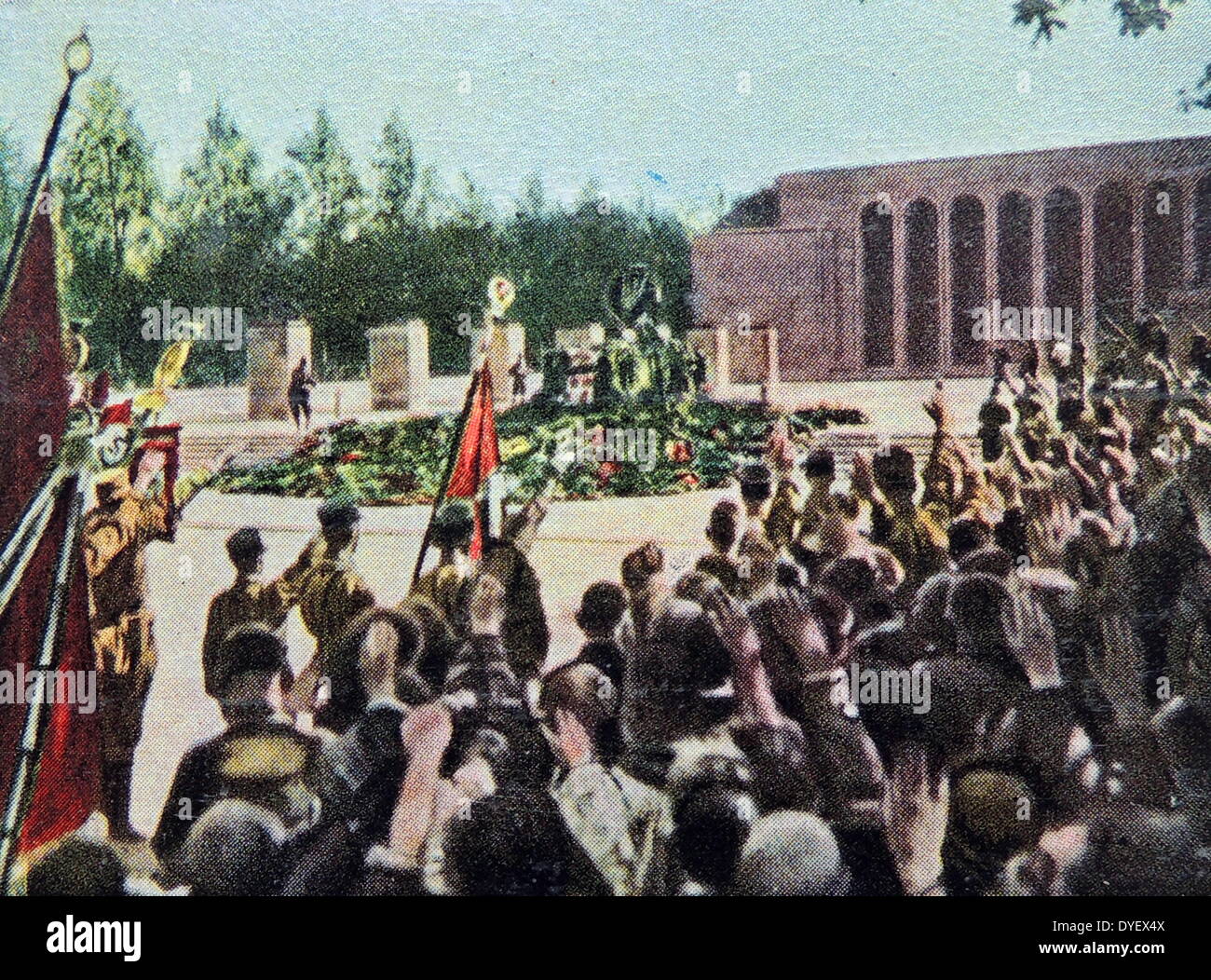 Monument commémoratif du parti nazi à Nuremberg 1929 Banque D'Images