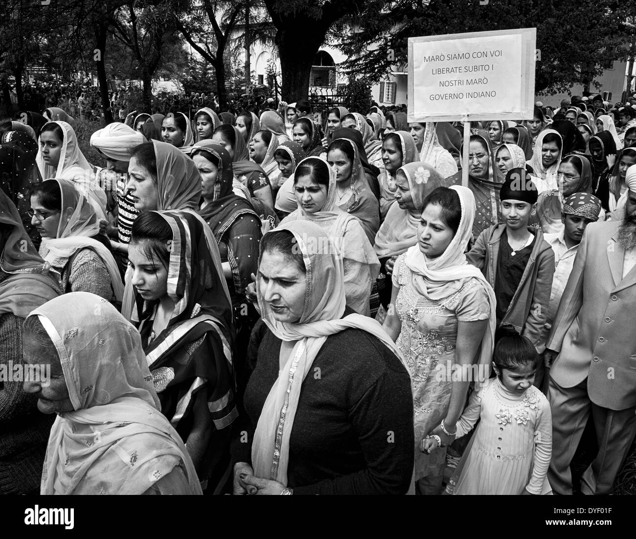 L'Italie, l'Emilie Romagne, Novellara, festival Baisakhi Banque D'Images