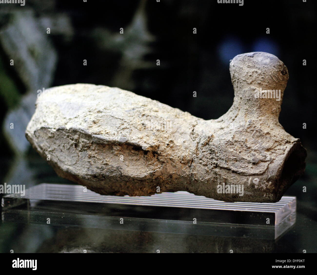 Les joints de tuyaux de plomb, de la ville romaine de Bath en Angleterre. À l'origine aurait été extraits dans les Mendip Hills par les esclaves. Vers 1ère-2ème siècle AD. Banque D'Images