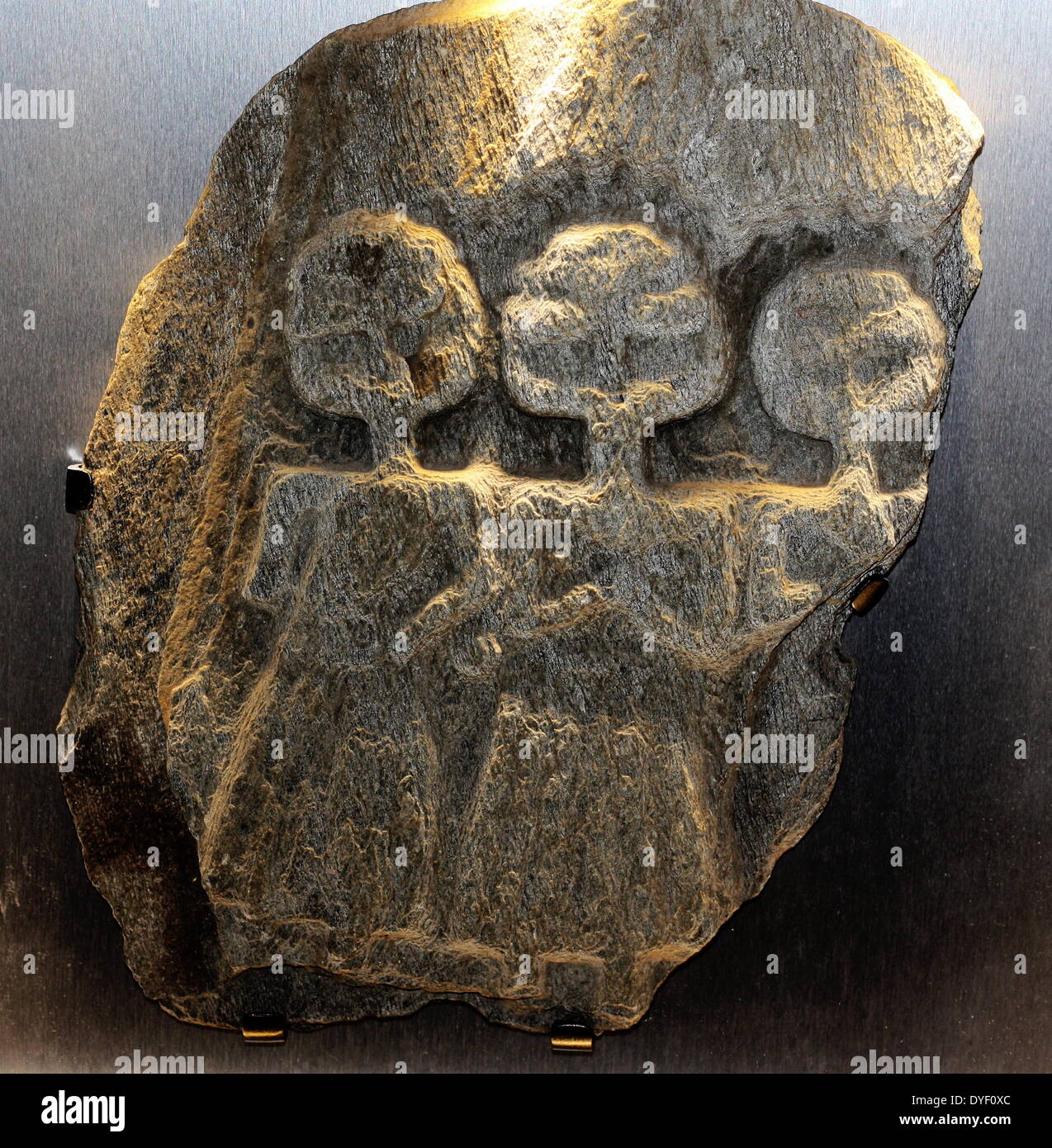 Travail de secours des trois déesses mère vénérée tout au long de la terres celtiques. Étaient connus sous un certain nombre de noms locaux. Cette représentation a été trouvé en Bathwick. Banque D'Images