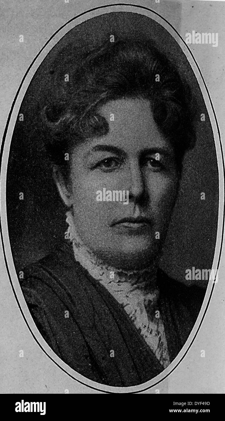 Harriot Stanton Blatch, (1856-1940), fille d'Elizabeth Cady Stanton. Elle a perdu sa citoyenneté américaine par son mariage avec un anglais. Banque D'Images