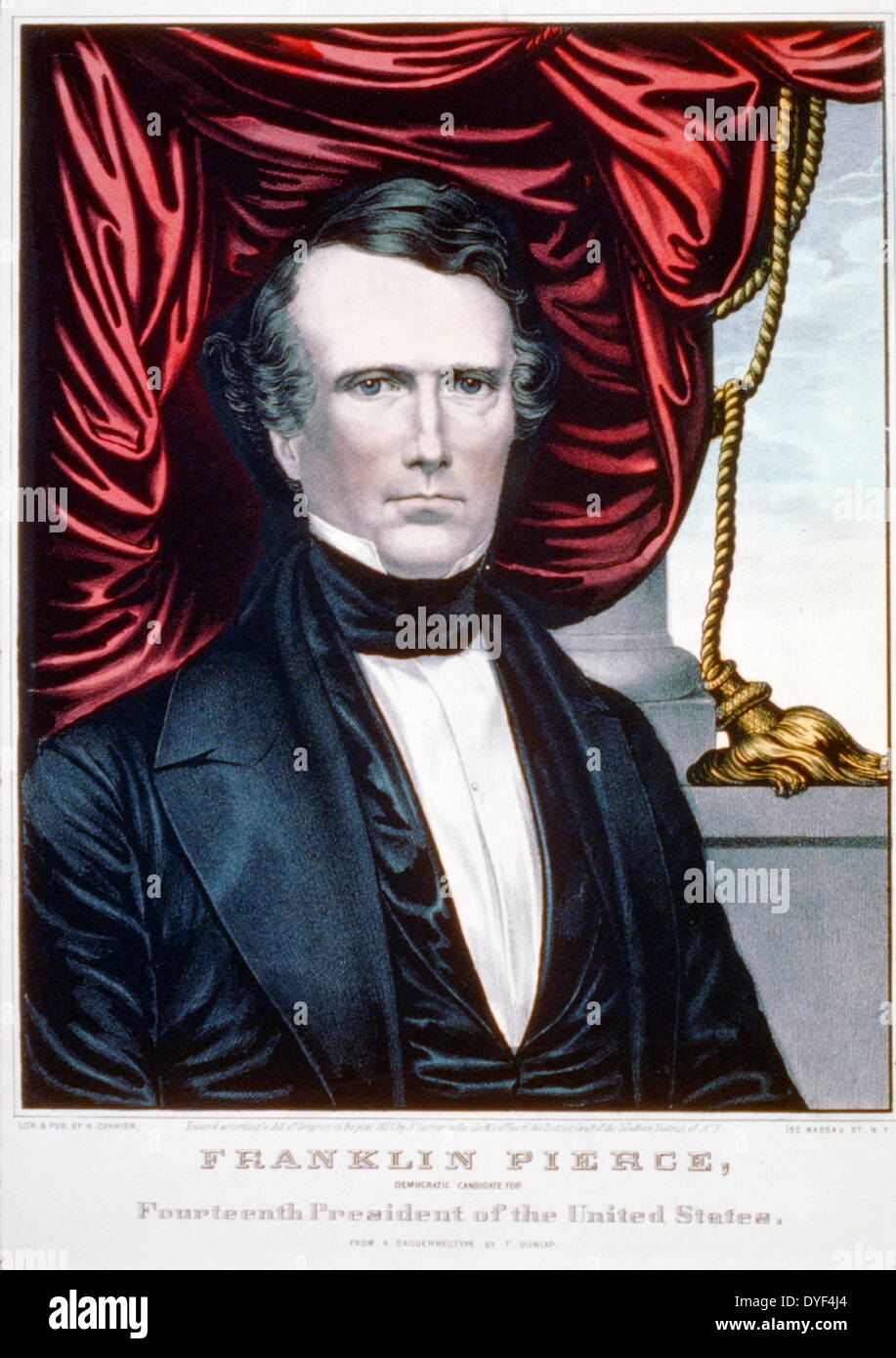 Le président Abraham Lincoln en 1852. 16e président des États-Unis d'Amérique. Currier & Ives Banque D'Images