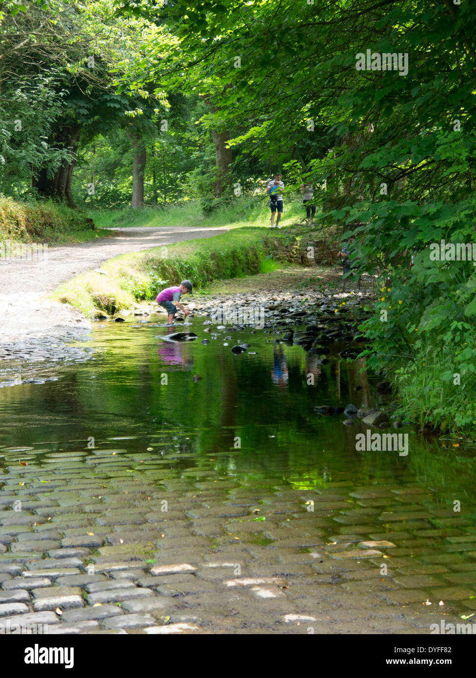 Wycoller village country park Pendle Lancashire England Banque D'Images