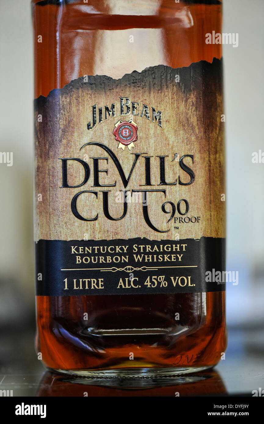 Coupe Devils Jim Beam Kentucky Straight Bourbon Whiskey Banque D'Images