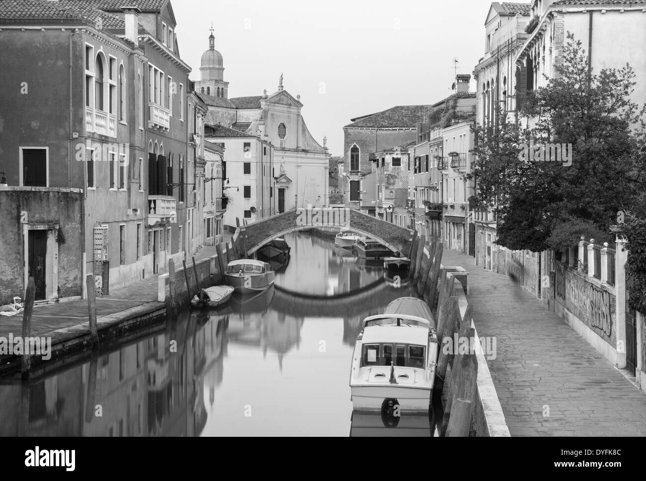 Venise - Fondamenta Briati et canal de matin Banque D'Images