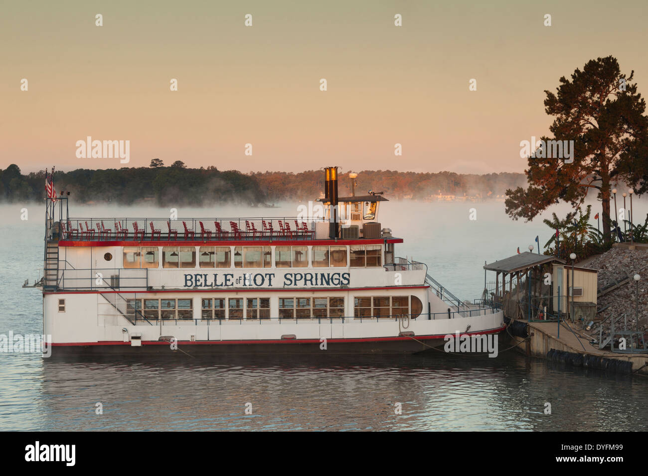 États-unis d'Amérique, Hot Springs, Arkansas, Belle of Hot Springs, excursion en bateau à l'aube Banque D'Images