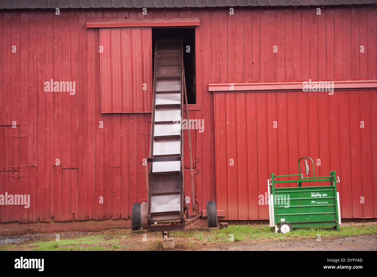 Grange rouge MD Cecilton Banque D'Images