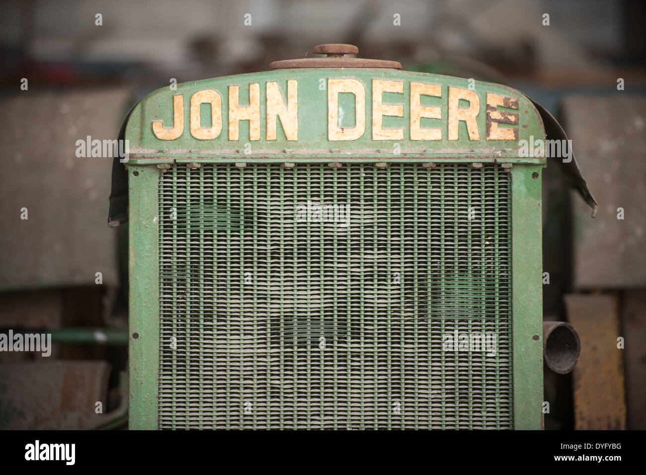 Close-up d'un tracteur John Deere de la princesse Anne, MD Banque D'Images