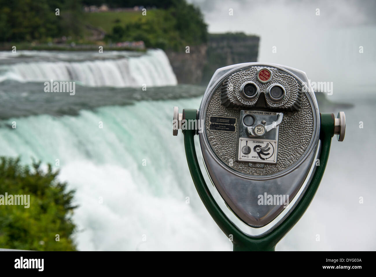 Visualiseur optique Niagara Falls, New York Banque D'Images