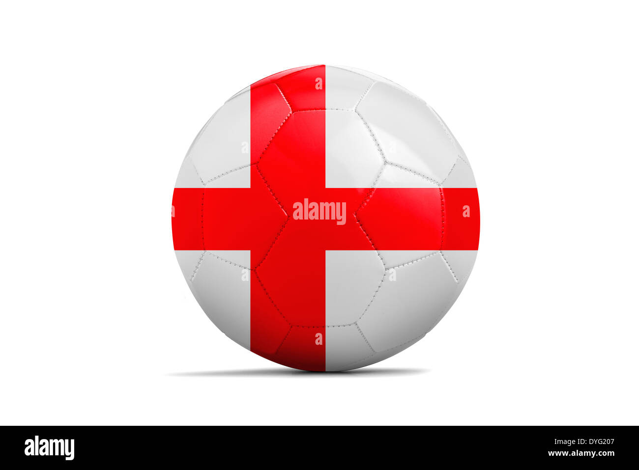 Des ballons de foot avec des équipes de football Brésil drapeaux, 2014. Groupe D, Angleterre Banque D'Images