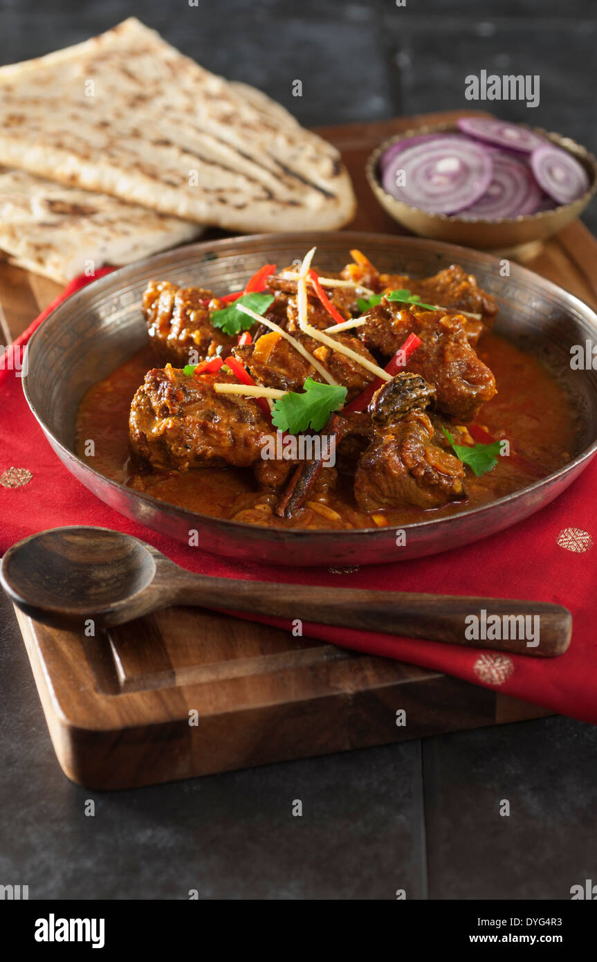 Le curry d'agneau Kashmiri Rogan Josh India Food Banque D'Images