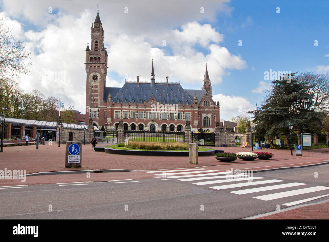 Palais de la paix, Vredespaleis, La Haye, Pays-Bas Banque D'Images