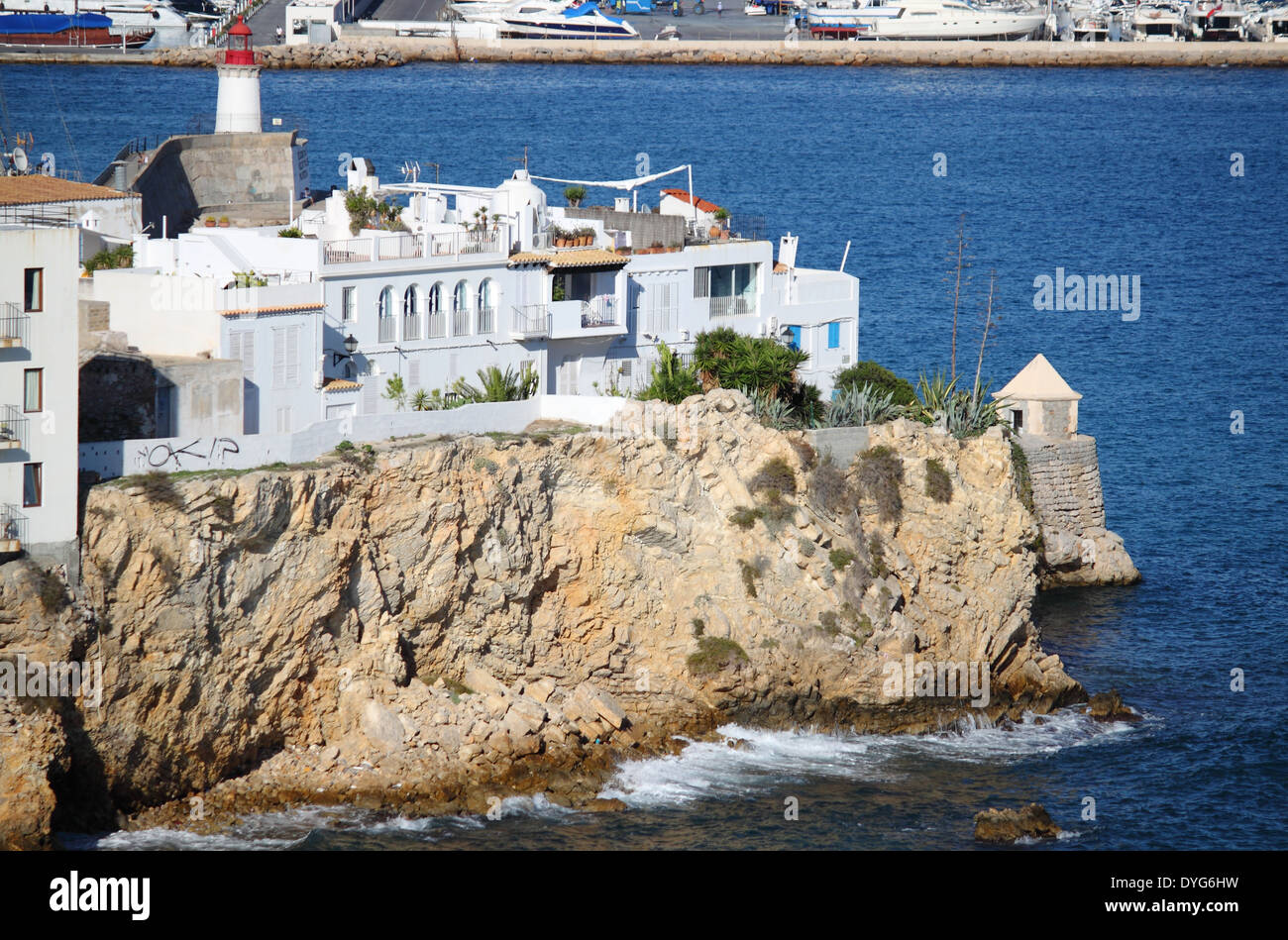 Sa Penya Distric à Ibiza, Iles Baléares, Espagne Banque D'Images