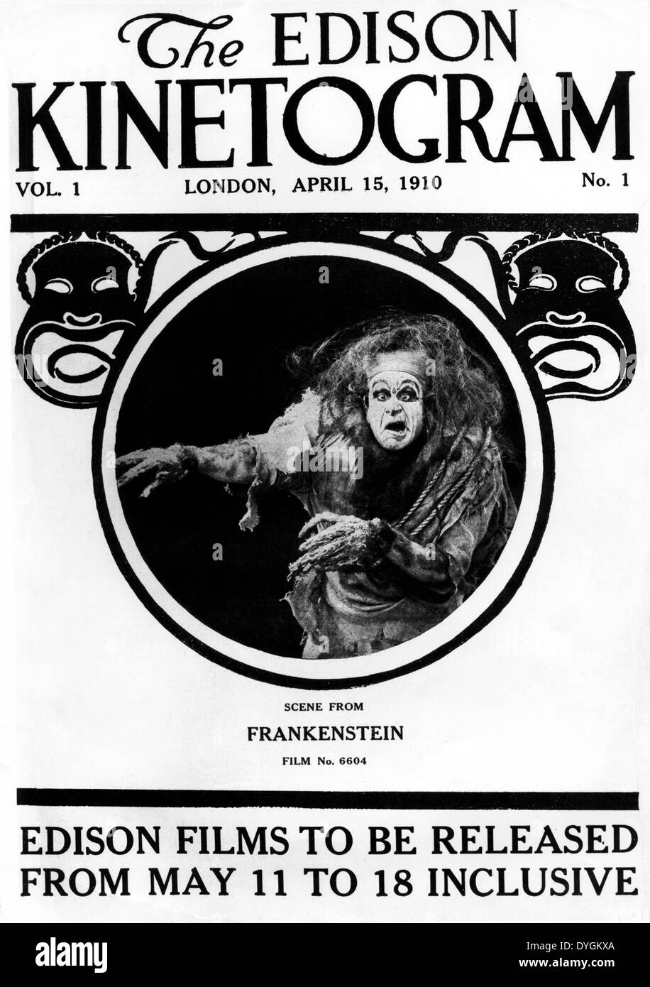 FRANKENSTEIN (1910) J. Searle Dawley (DIR) ANKE 001 COLLECTION MOVIESTORE LTD Banque D'Images