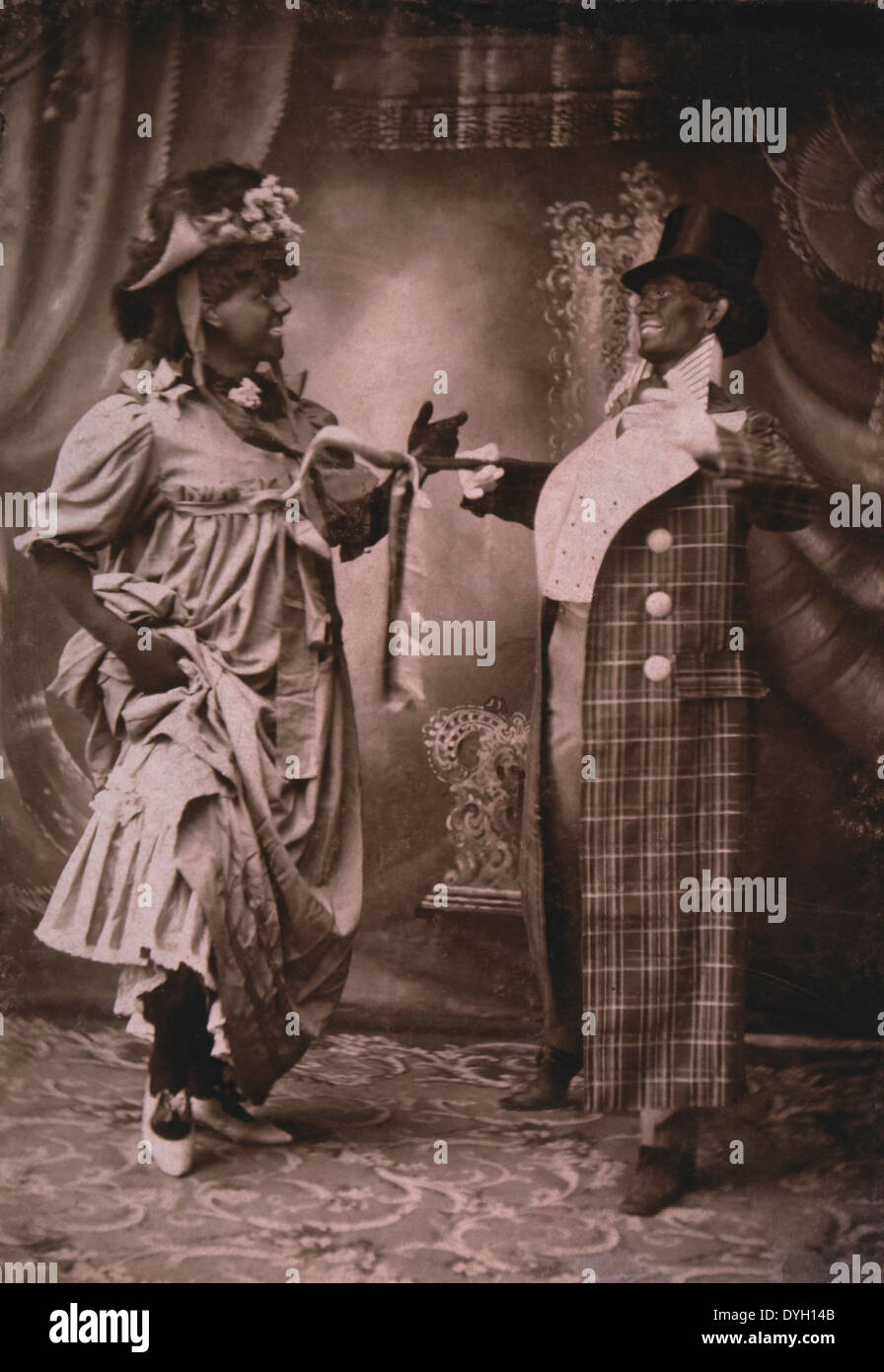 Sheridan et Flannagan, Équipe ménestrel, vers 1900 Banque D'Images