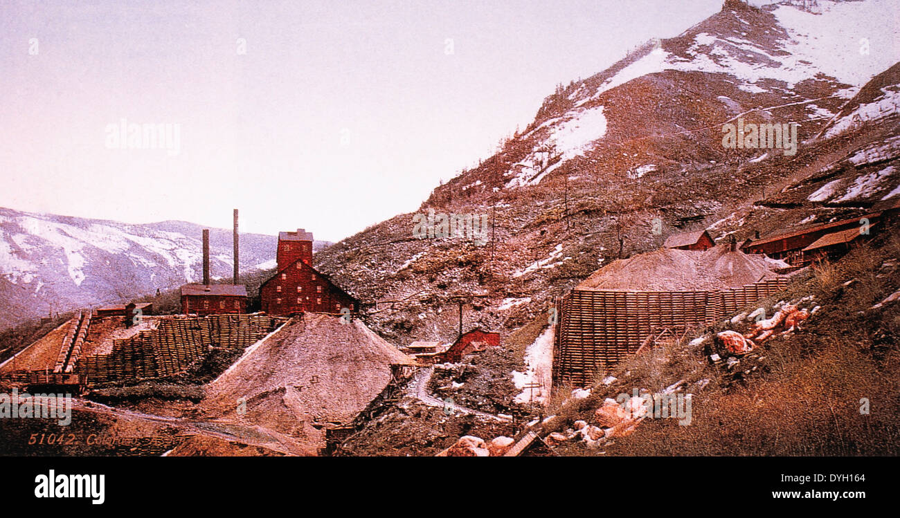 Mines d'argent, Aspen Aspen, Colorado, USA, vers 1900 Banque D'Images