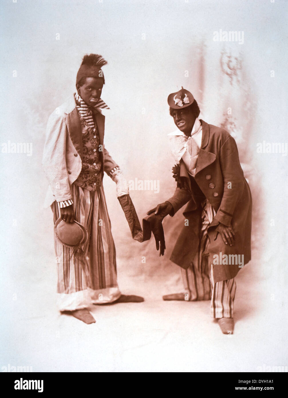 Deux ménestrels américain, vers 1900 Banque D'Images