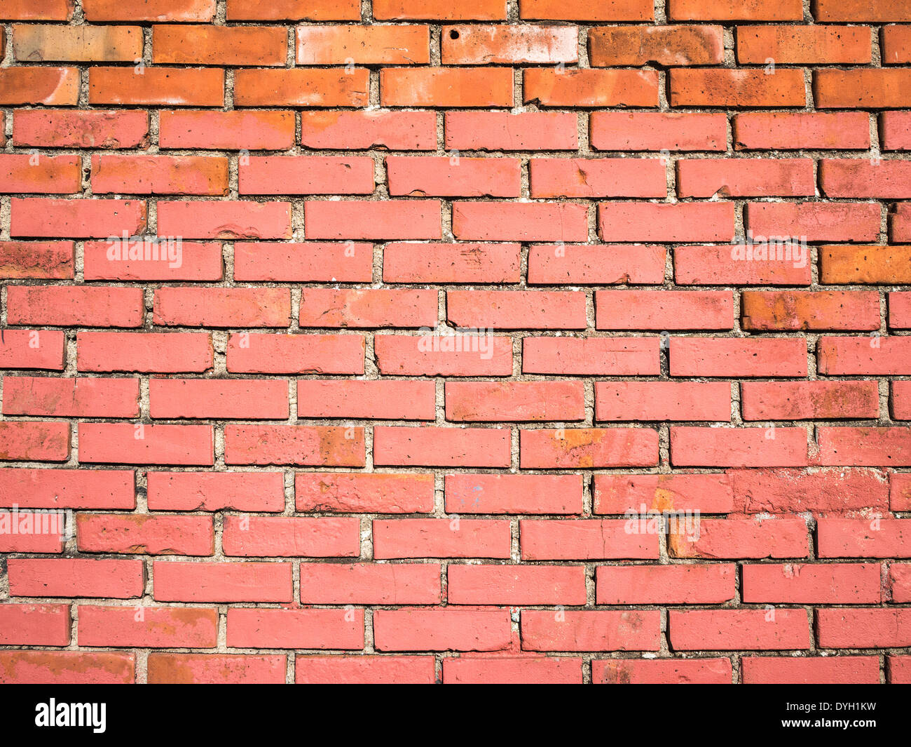 Mur de briques rouges Banque D'Images