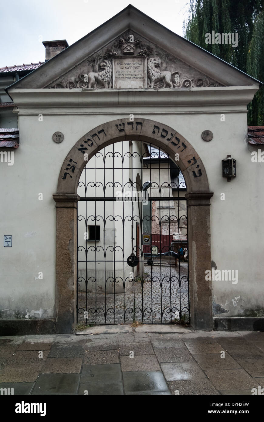 Synagogue remu, Kazimierz, Cracovie, Pologne Banque D'Images