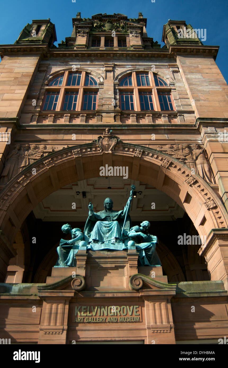 Entrée de Kelvingrove Art Gallery and Museum, Glasgow Banque D'Images