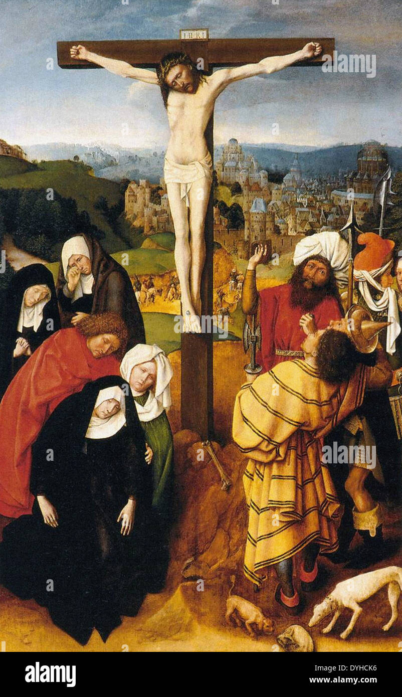 Gerard David Crucifixion Banque D'Images