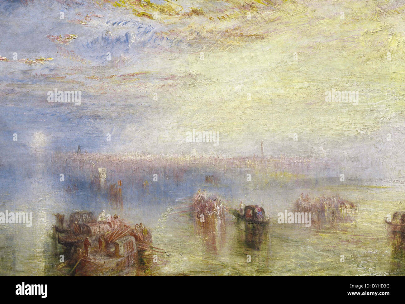 L'approche de Joseph Mallord William Turner à Venise Banque D'Images