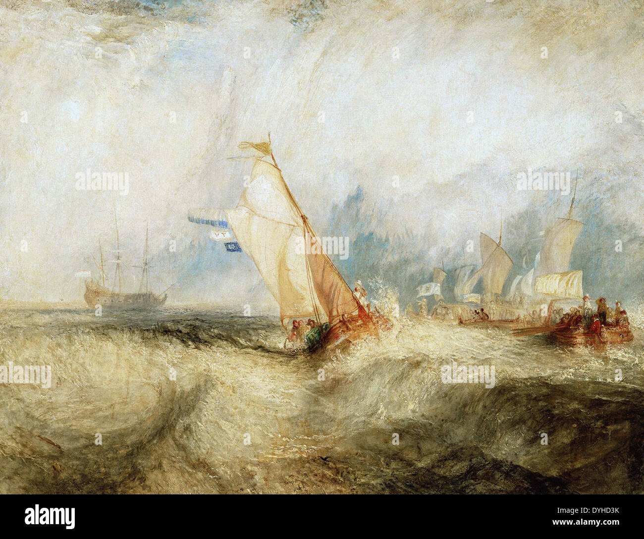 Joseph Mallord William Turner Van Tromp, pour plaire à son maître Banque D'Images