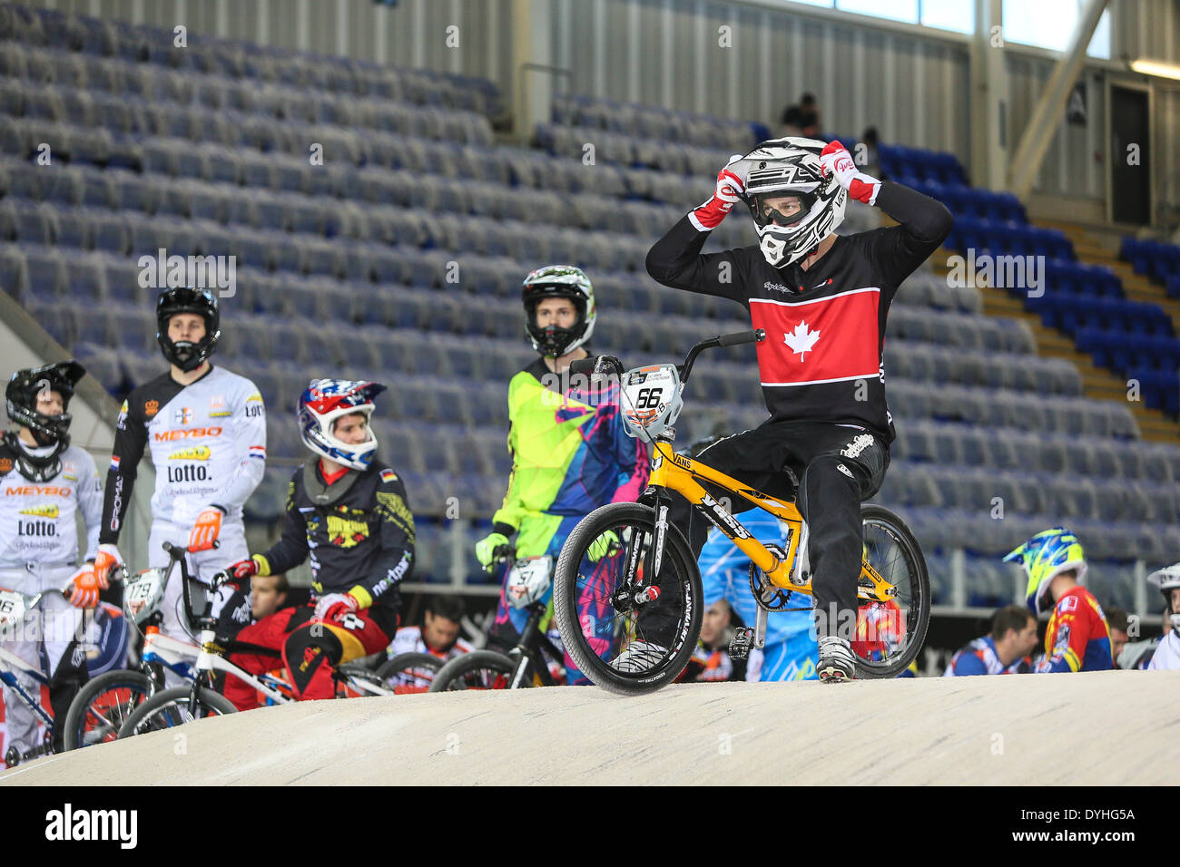 Supercross BMX UCI World Cup 2014 - Manchester, Royaume-Uni Banque D'Images