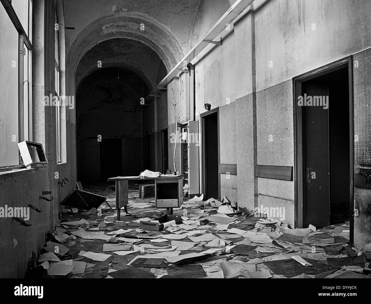 L'hôpital psychiatrique, Itally Mombello Banque D'Images