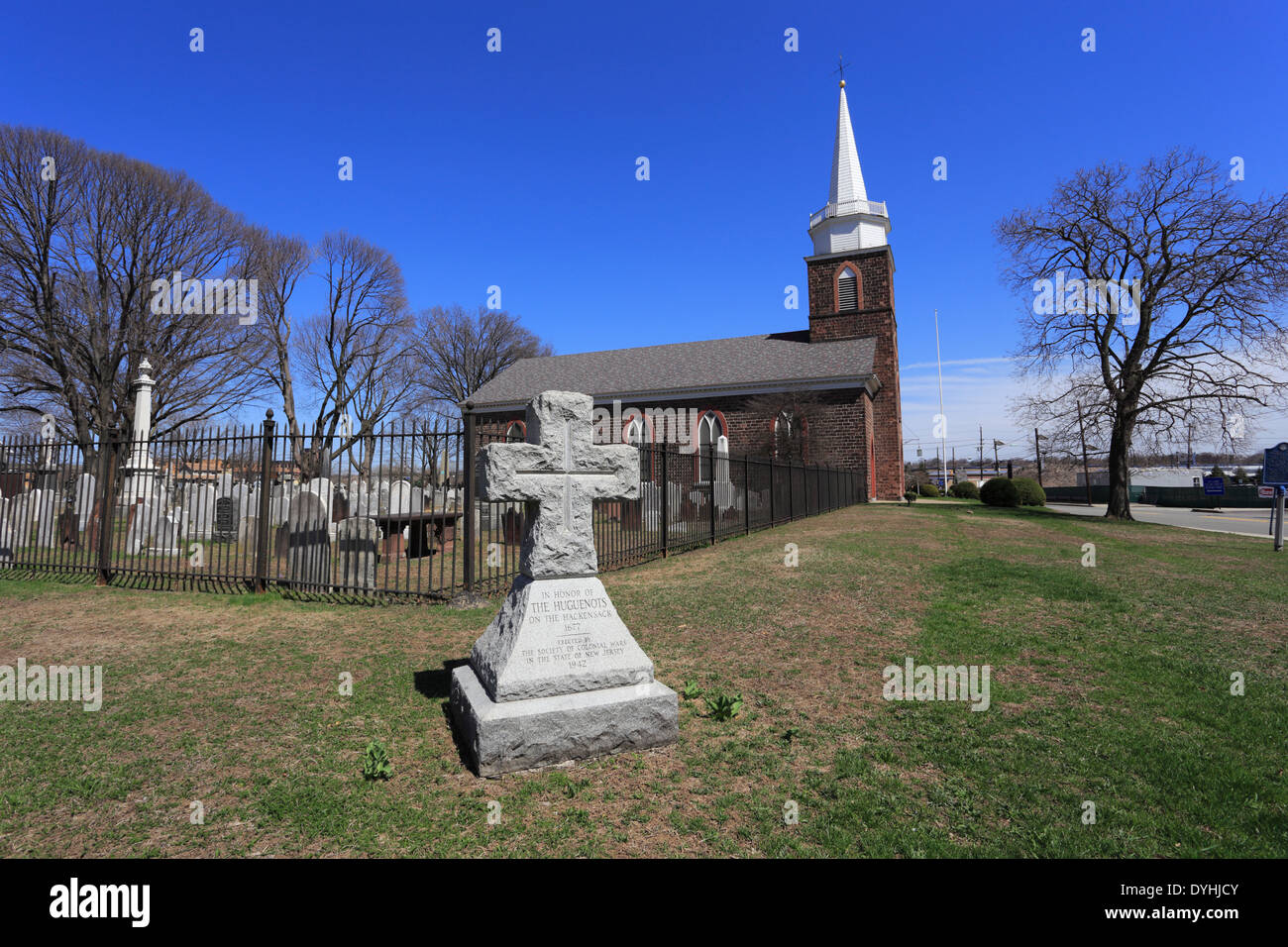 Historique Première Église réformée Hackensack New Jersey Banque D'Images