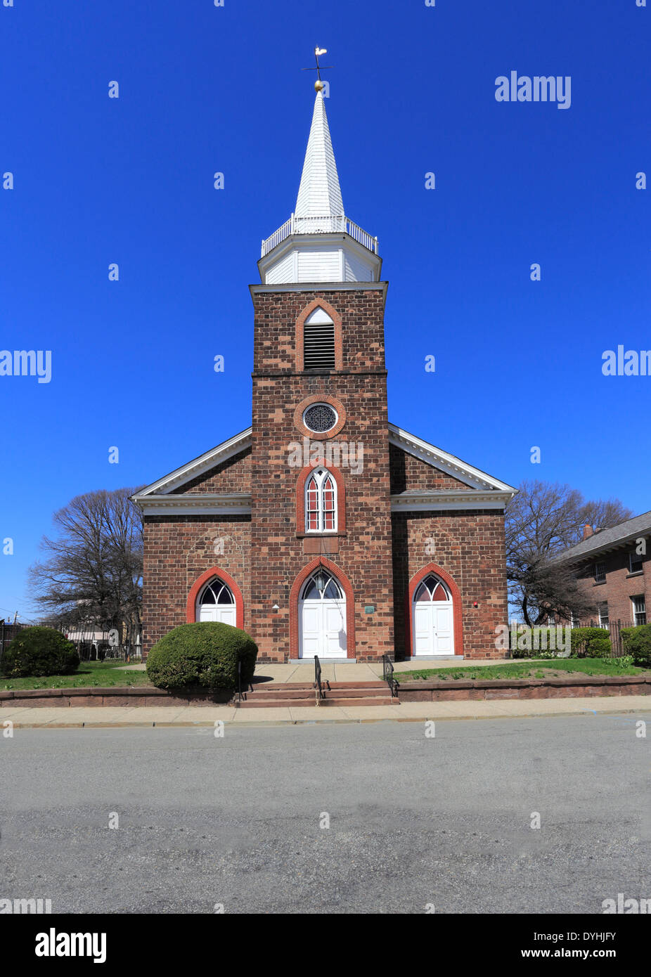 Historique Première Église réformée Hackensack New Jersey Banque D'Images