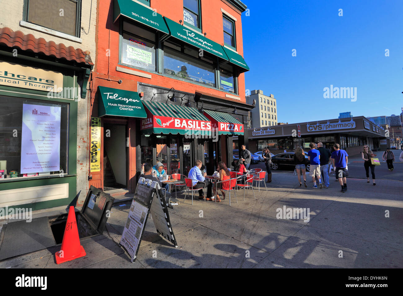 Washington Street Hoboken dans le New Jersey Banque D'Images