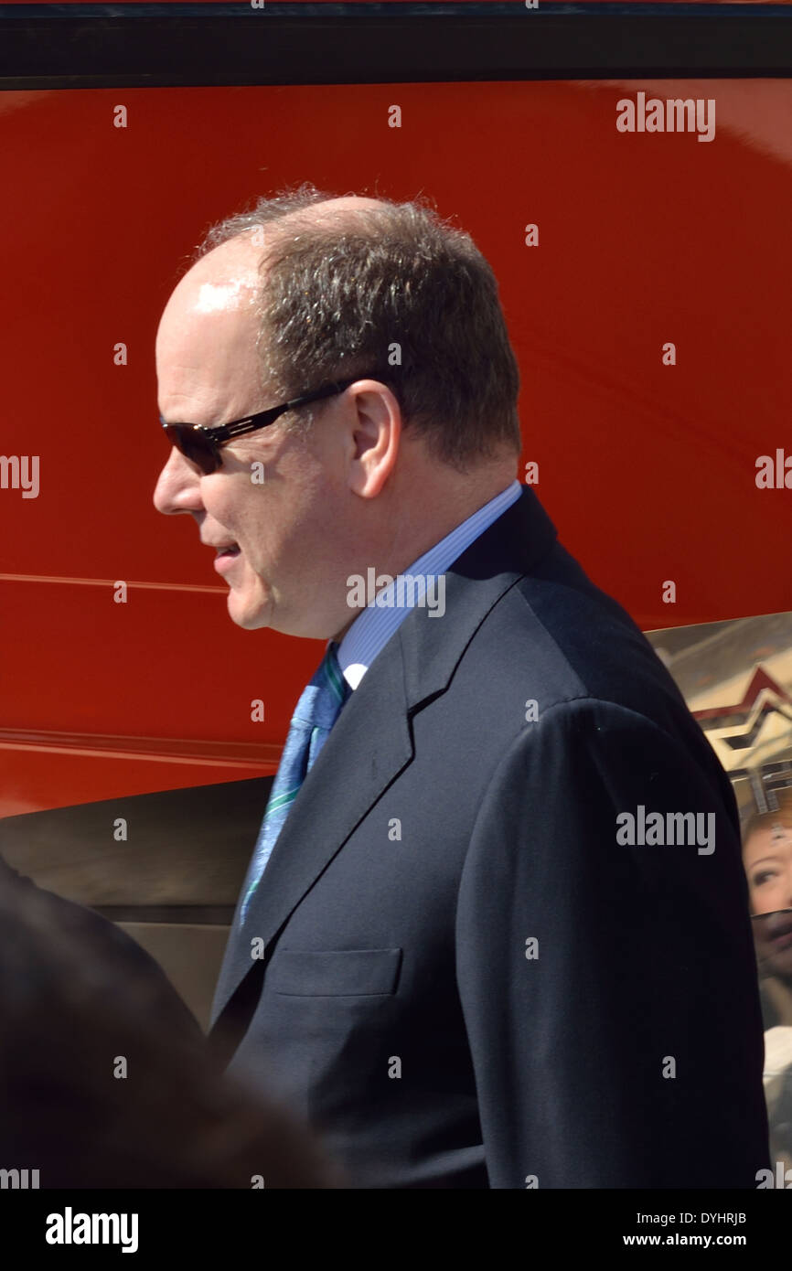 Albert II, Prince de Monaco au salon Top Marques 2014. Profil. Banque D'Images