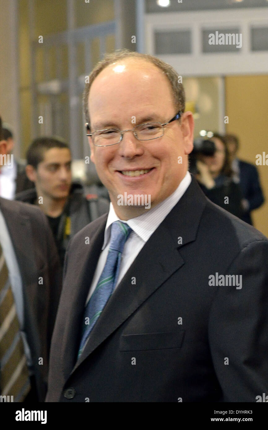 Albert II, Prince de Monaco au salon Top Marques 2014, close-up Banque D'Images