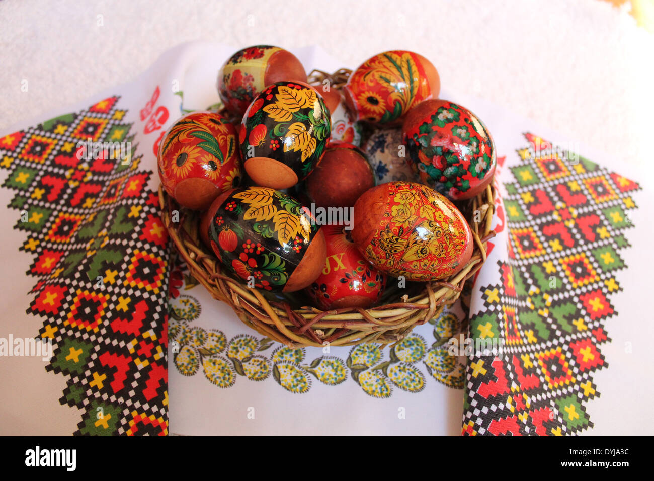 Décoration nationale d\u0027oeufs de Pâques Jour de style russe