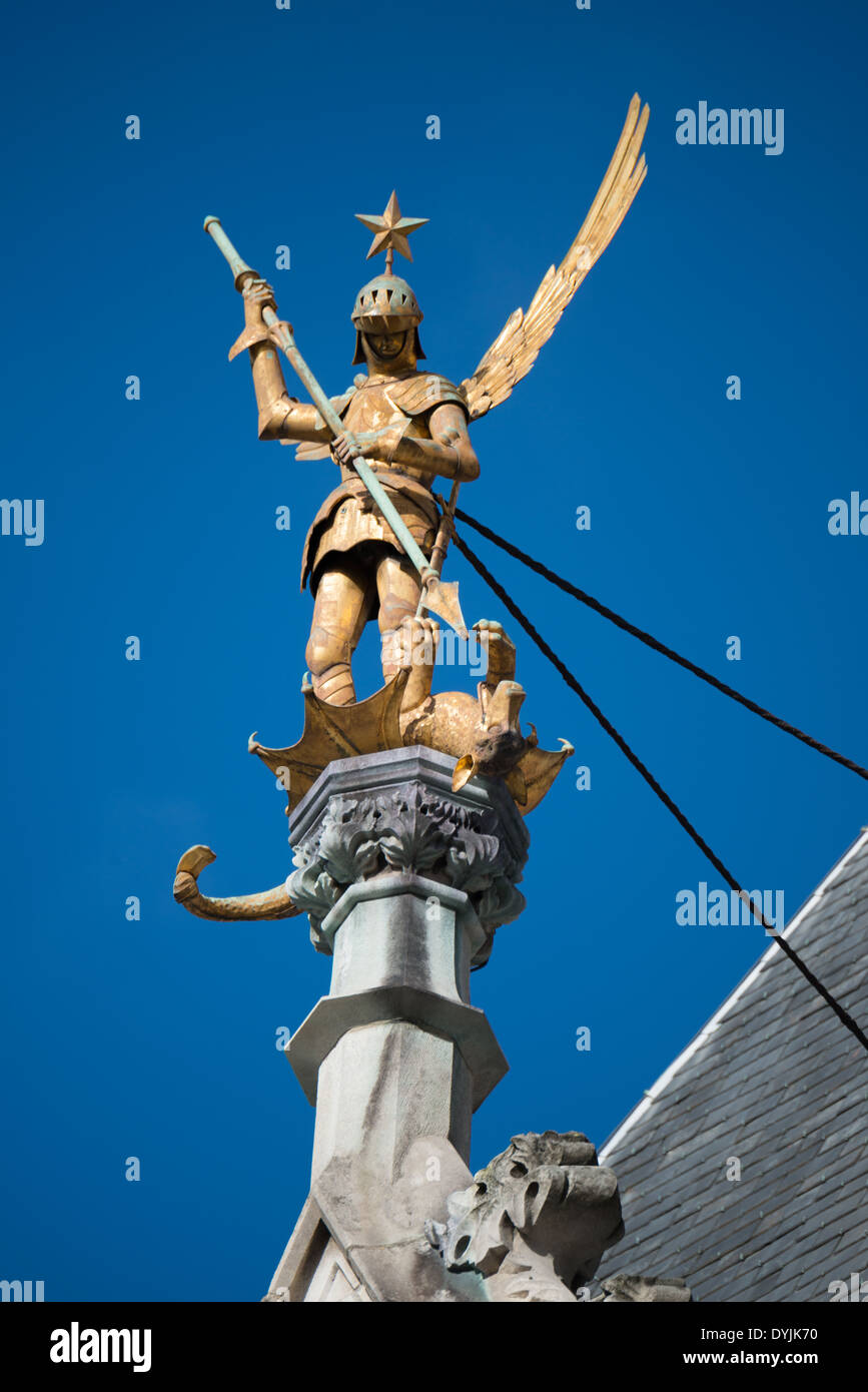 Veronese Design Statuette Archange Saint Michel Tuant Le Démon - 10,2 Cm