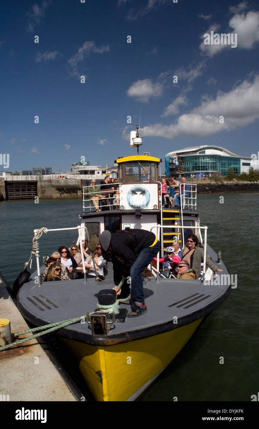 Plymouth Taxi de l'eau Banque D'Images