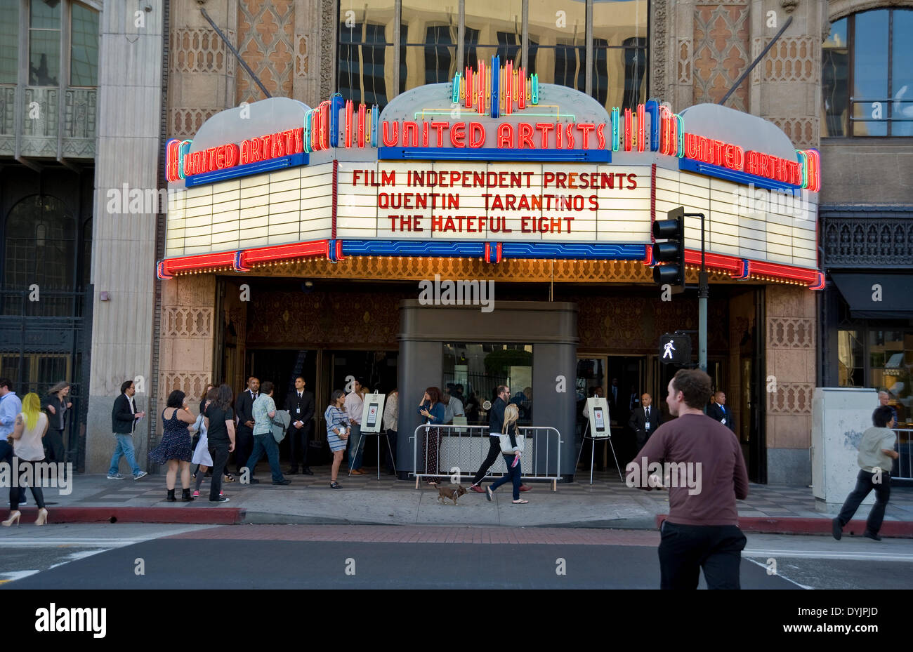 Los Angeles, USA. Apr 19, 2014. 20 avril 2014 : manifestation spéciale pour Quentin Tarantino 'l'odieuse huit' dans le centre-ville de Los Angeles United Artist Theatre. Crédit : Robert Landau/Alamy Live News Banque D'Images